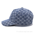 Casquette de baseball Jacquard de luxe personnalisée